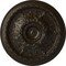 Ekena Millwork Stockport Ceiling Medallion (Fits Canopies up to 6 1/4"), Hand-Painted Stone Hearth, 28"OD x 2 3/4"P CM28STSHF - alternate 1